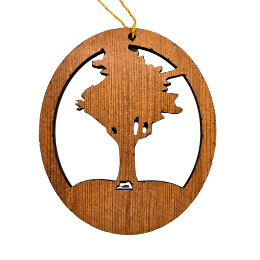 Drive Thru Tree Christmas Ornament Handmade Wood Souvenir - 1055L