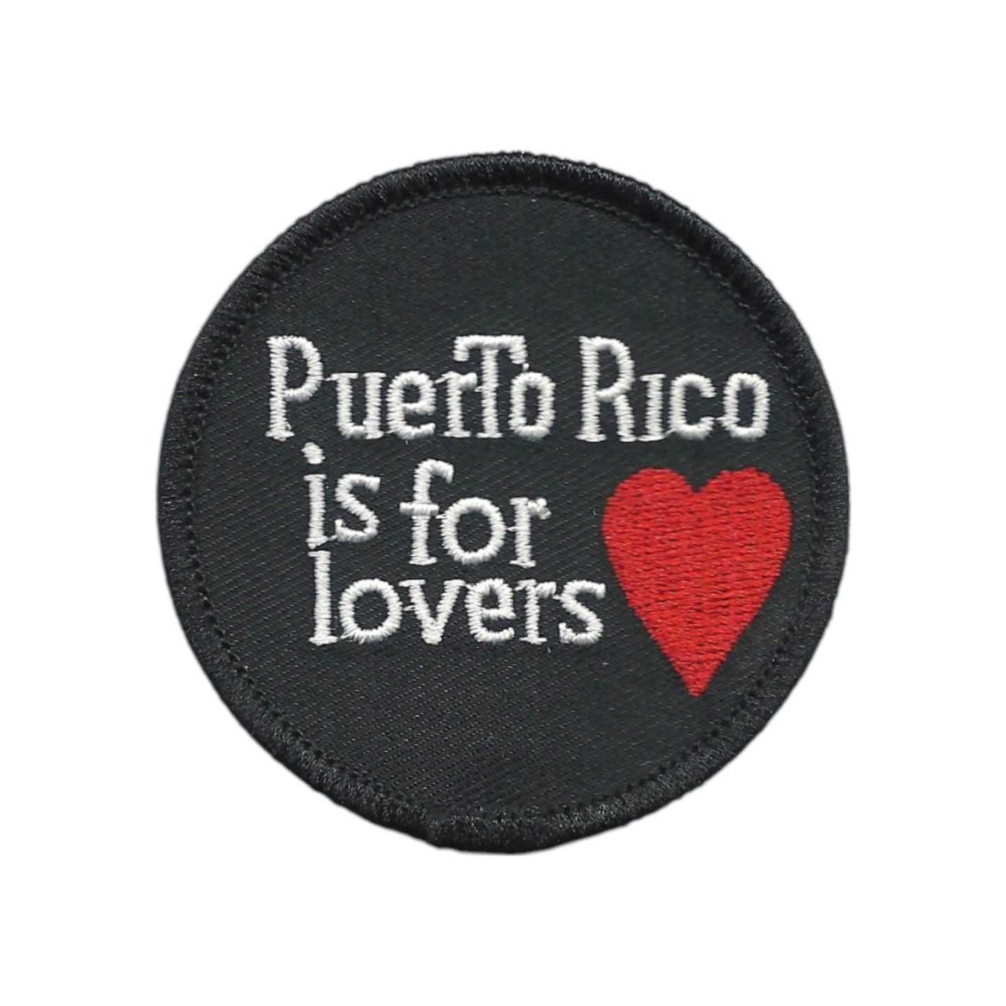 Puerto Rico Patch – Puerto Rico is for Lovers – Heart Travel Patch Iron On - 10614