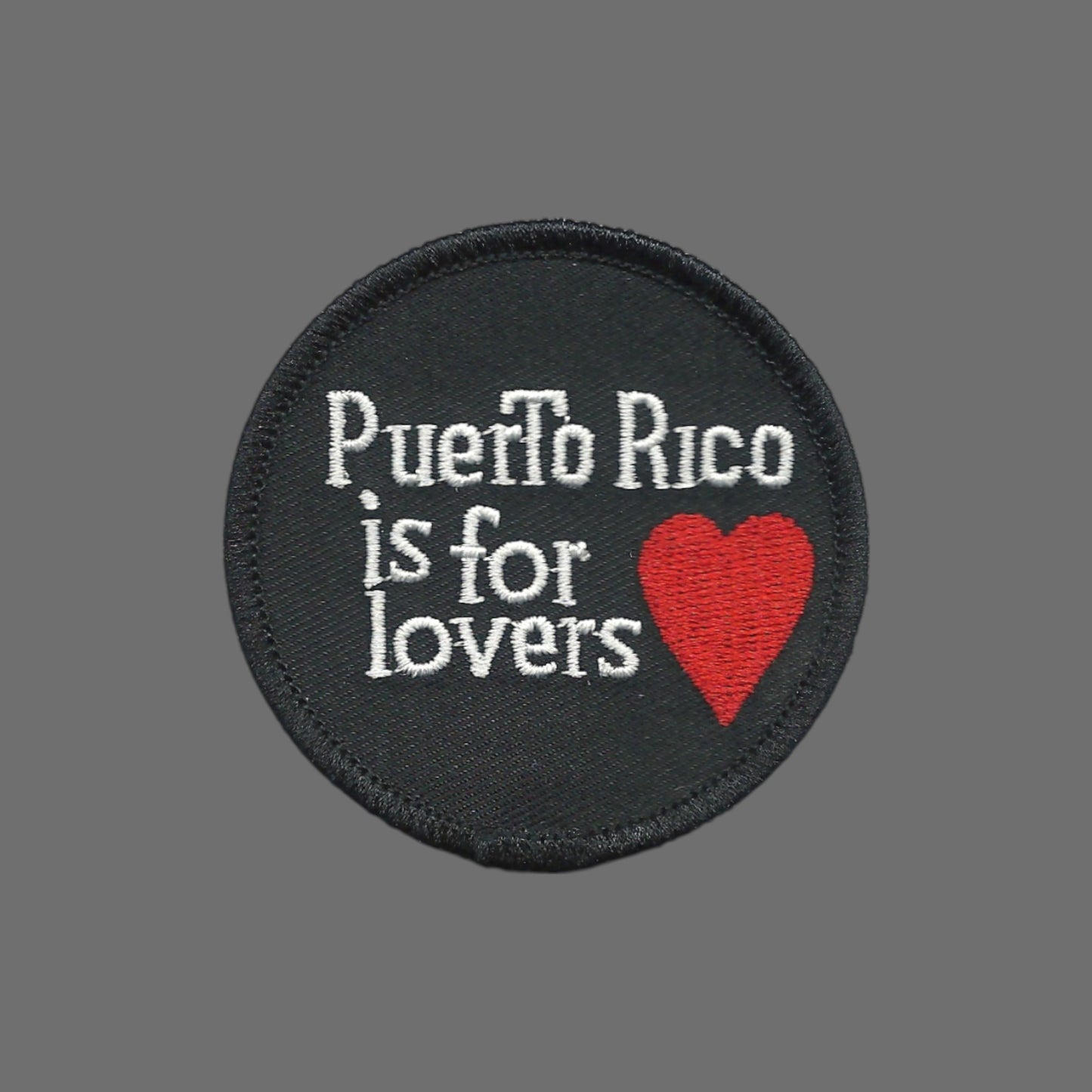 Puerto Rico Patch – Puerto Rico is for Lovers – Heart Travel Patch Iron On - 10614
