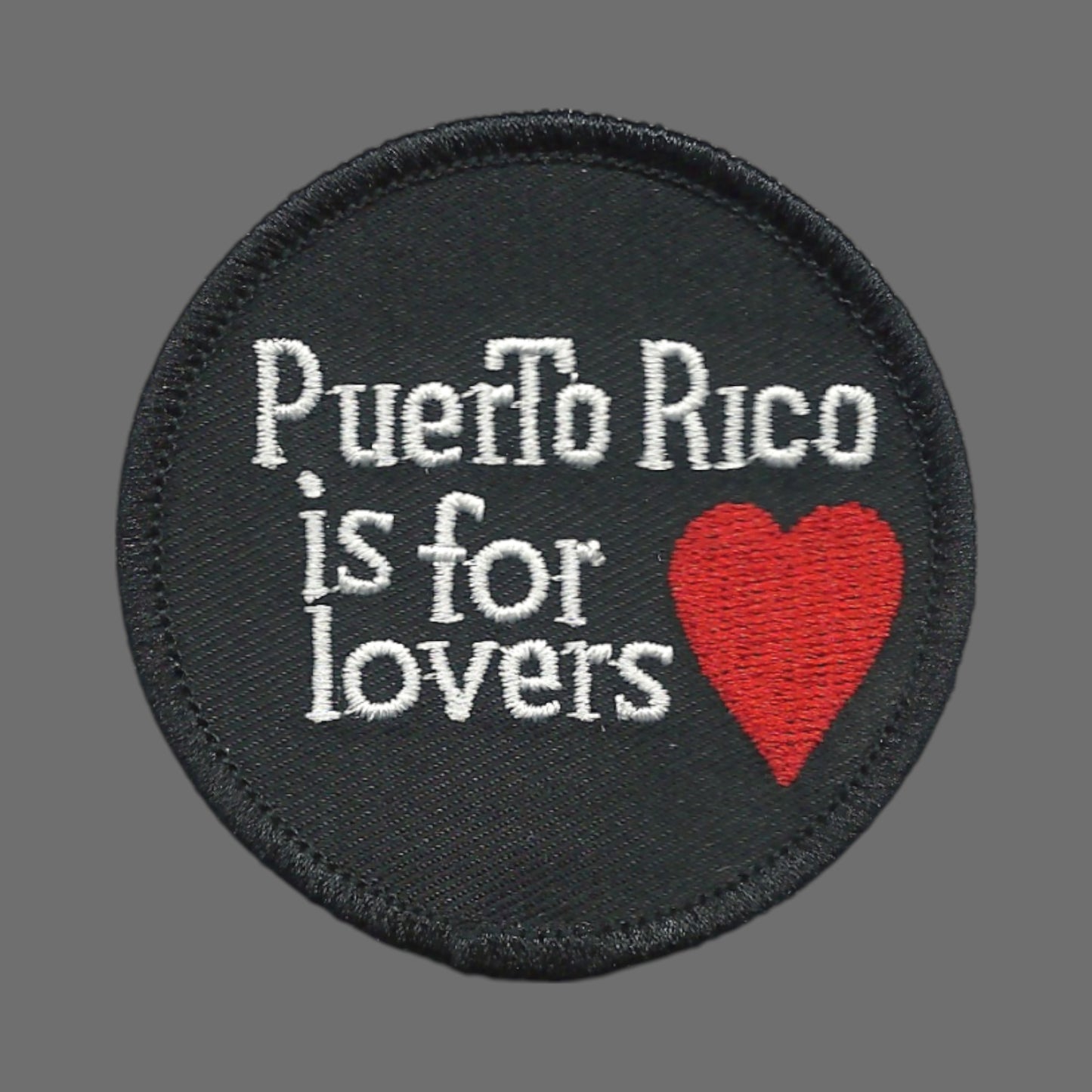 Puerto Rico Patch – Puerto Rico is for Lovers – Heart Travel Patch Iron On - 10614