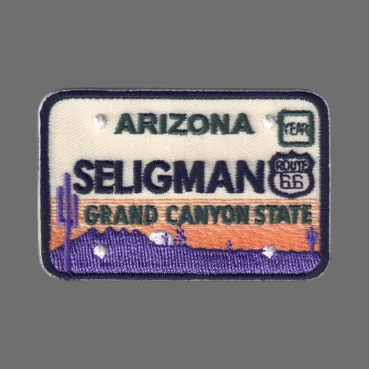 Seligman ARIZONA License Plate Souvenir Patch - 1141