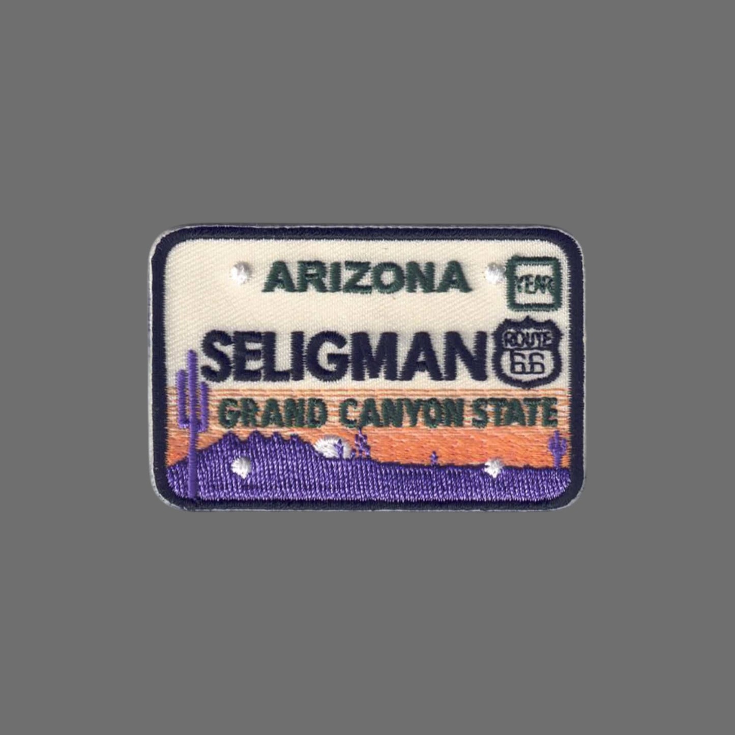 Seligman ARIZONA License Plate Souvenir Patch - 1141