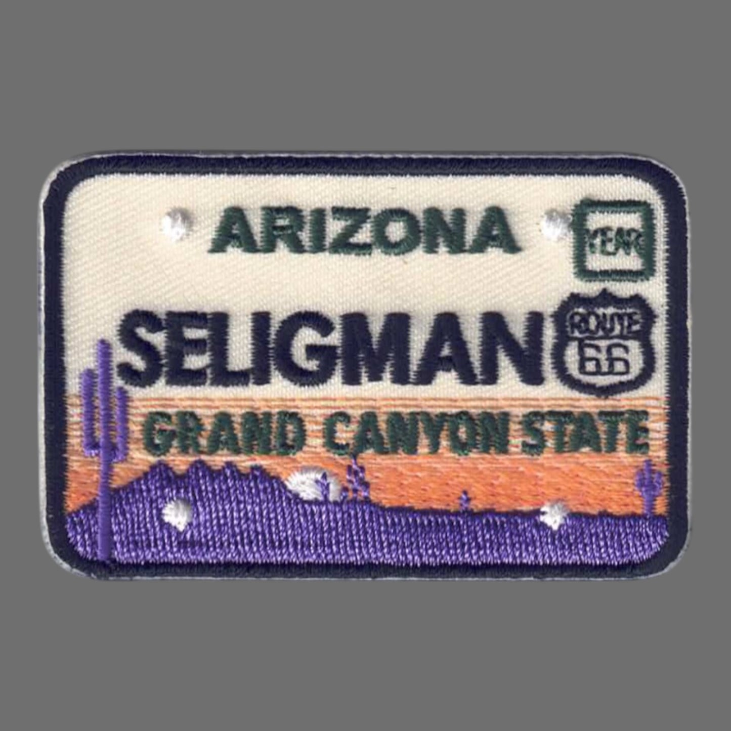 Seligman ARIZONA License Plate Souvenir Patch - 1141