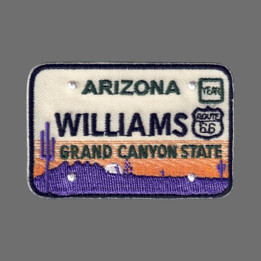 Williams ARIZONA License Plate Souvenir Patch - 1142