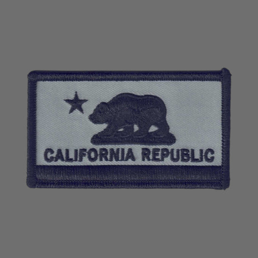 CALIFORNIA REPUBLIC Flag Gray Patch -1204-58/01/01