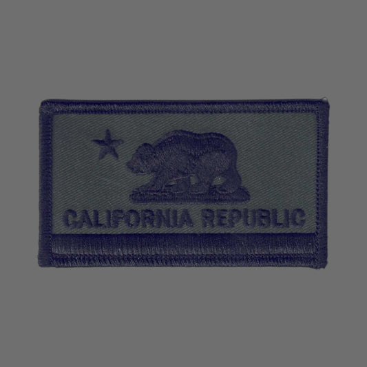 CALIFORNIA REPUBLIC Flag Olive Drab Patch - 1204-OD