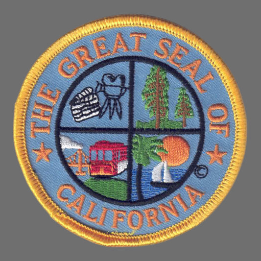 CALIFORNIA CA State Seal Souvenir Patch - 1230