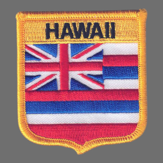 HAWAII Med Flag Shield Souvenir Patch - 1555
