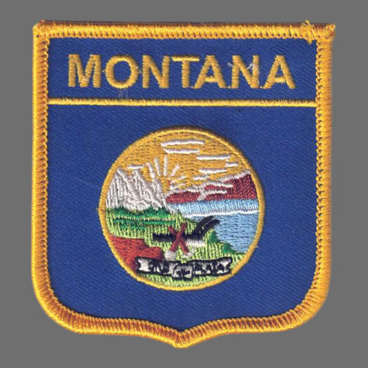 MONTANA Med Flag Shield Souvenir Patch - 2305