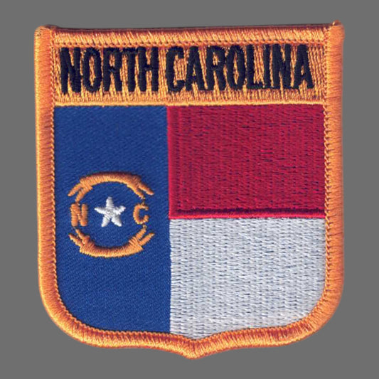 NORTH CAROLINA Med Flag Shield Patch - 2655