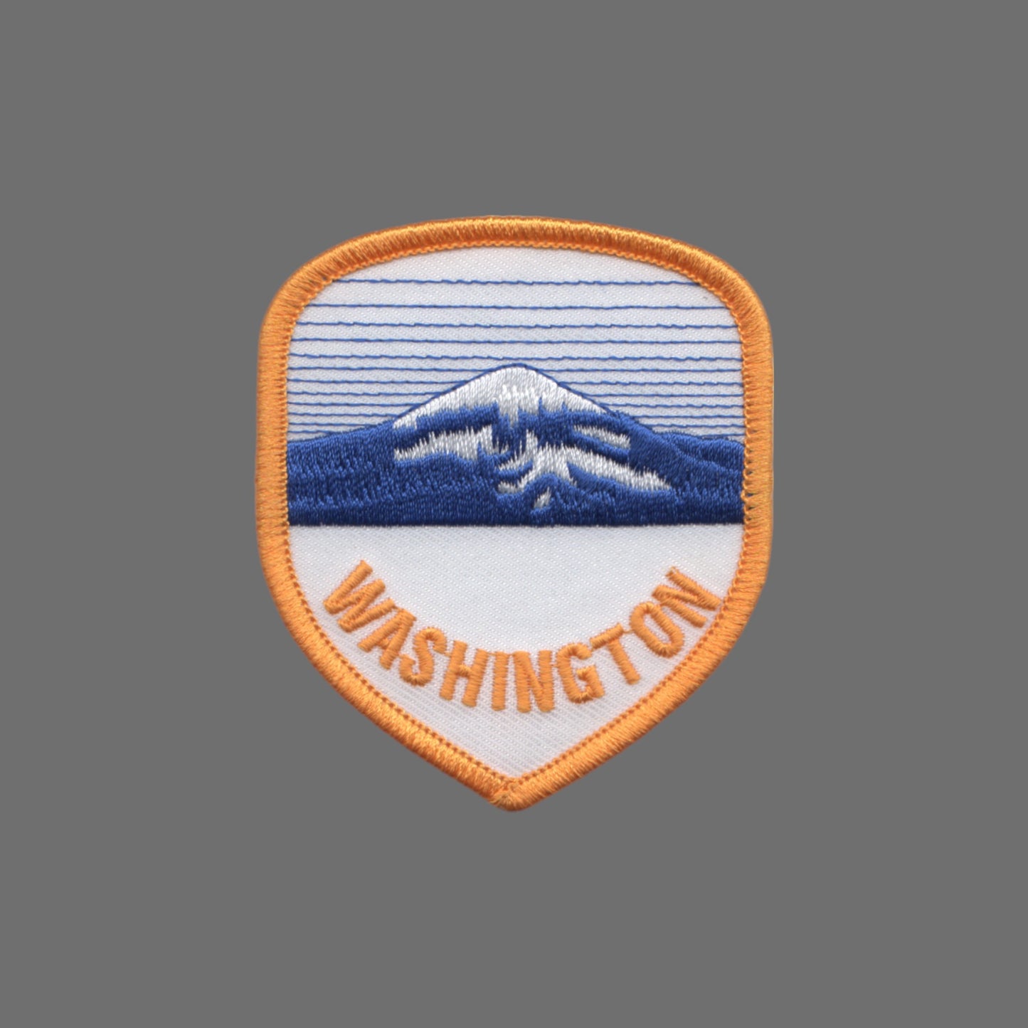 WASHINGTON Mountain Shield Souvenir Embroidered Iron On Patch Mt Rainier - 3353