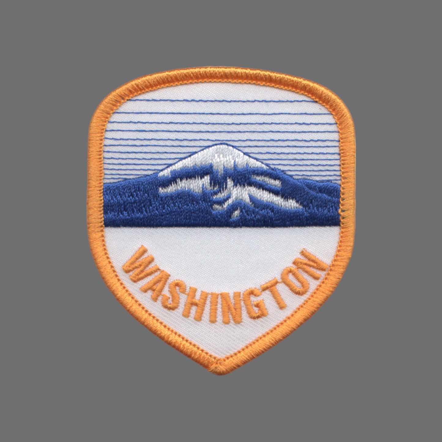 WASHINGTON Mountain Shield Souvenir Embroidered Iron On Patch Mt Rainier - 3353