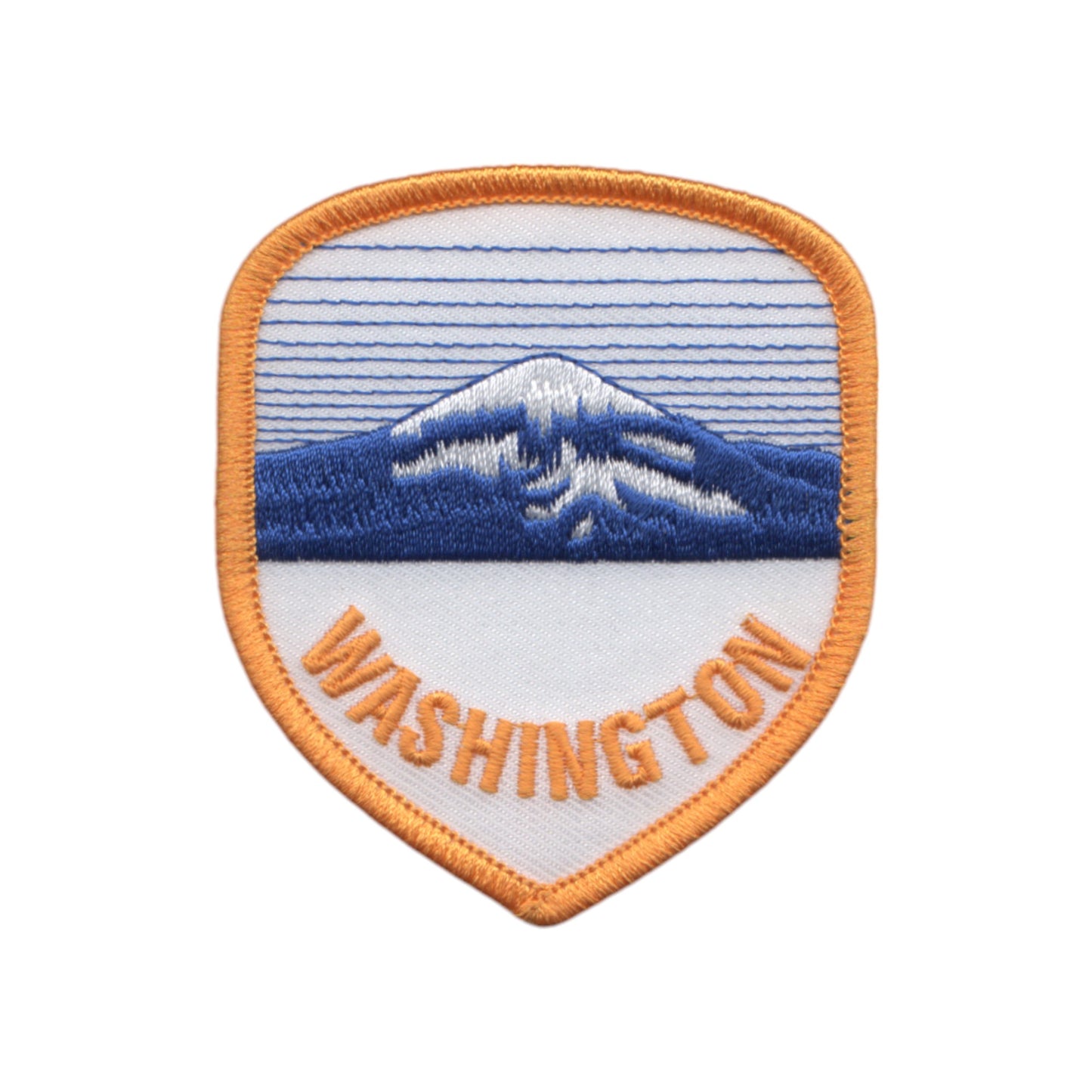 WASHINGTON Mountain Shield Souvenir Embroidered Iron On Patch Mt Rainier - 3353