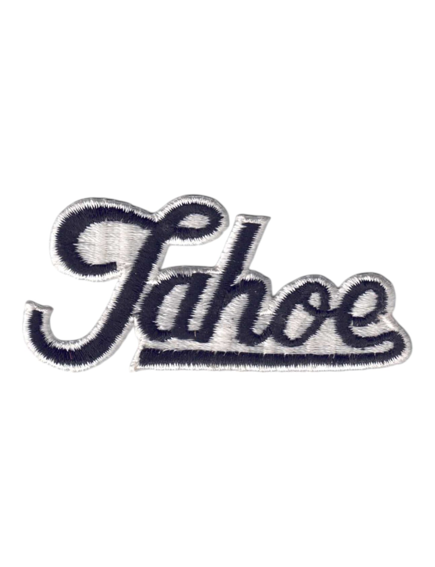 Vintage Tahoe Script Text Black Patch - 4203-01/39