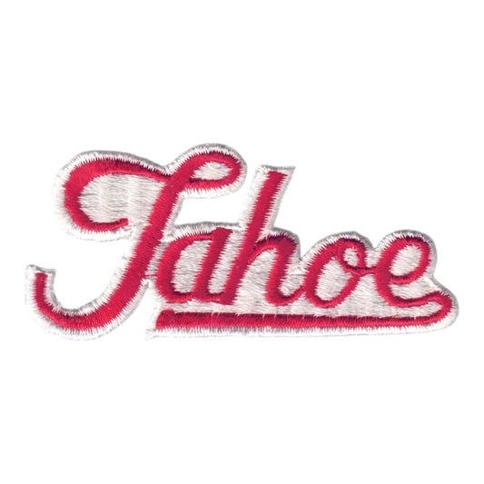 Vintage Tahoe Script Patch Red - 4203-36/39