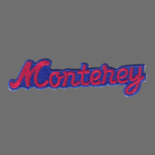 Monterey Script Patch Red Blue - 4452RB