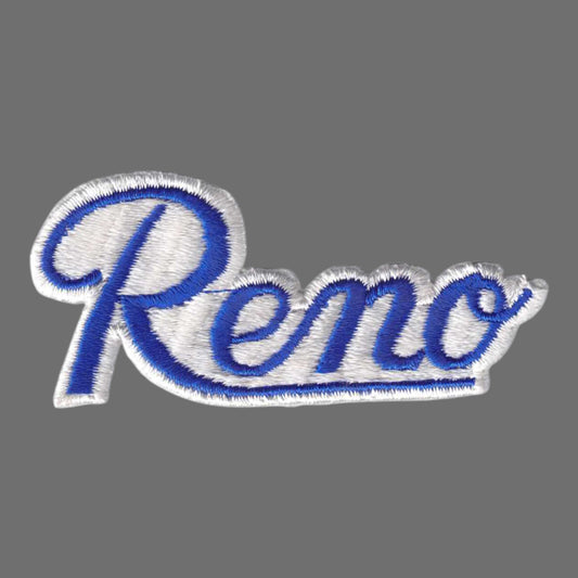 Reno Script Patch Blue on White - 5002-11/39