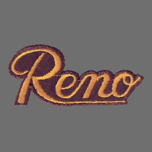 Reno Script Patch Yellow on Brown - 5002-21/17