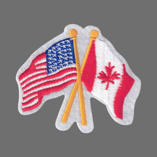 Canada and USA Flags Patch - 6115