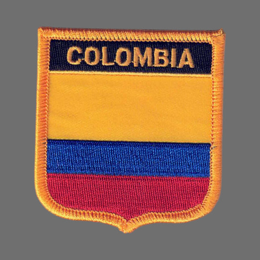 COLOMBIA Country Flag Shield Patch - 6141