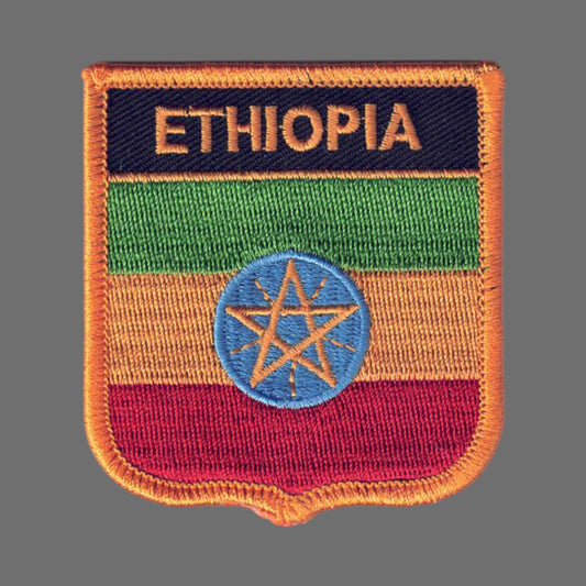 ETHIOPIA Flag Shield Patch - 6231