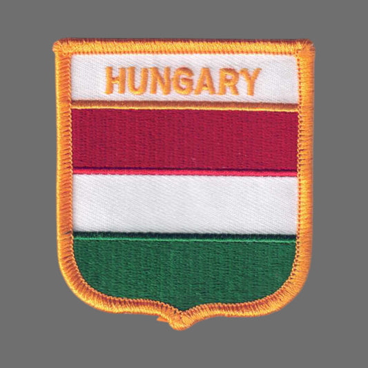 HUNGARY Flag Shield Patch - 6351