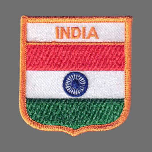 INDIA Flag Shield Patch - 6361