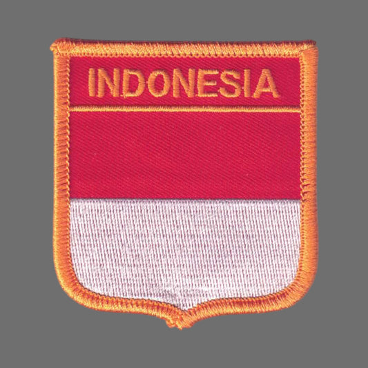 INDONESIA Flag Shield Patch - 6371