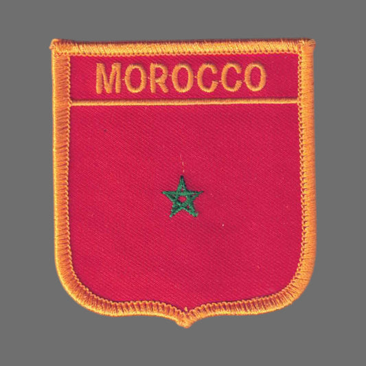 MOROCCO Flag Shield Patch - 6501