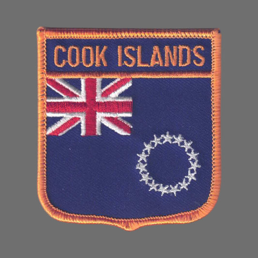 COOK ISLANDS Flag Shield Patch - 6743