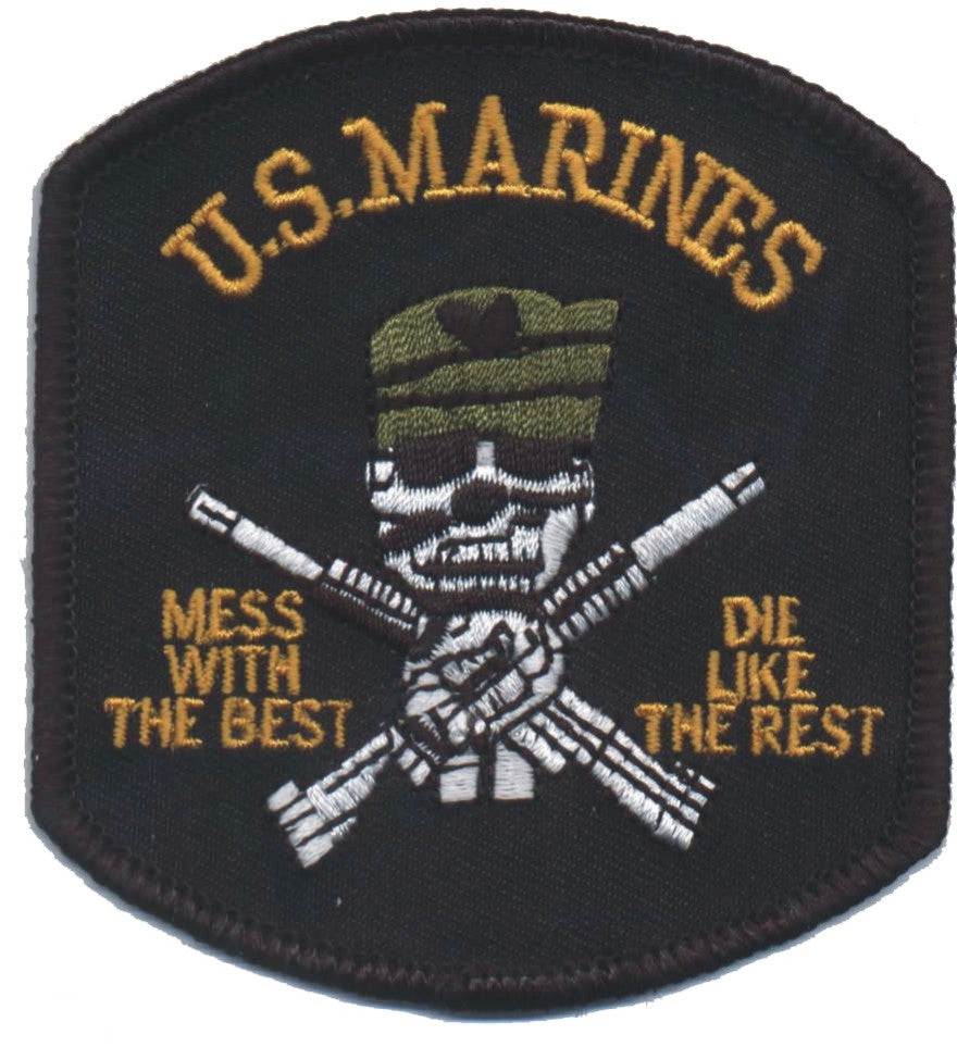 MARINES - MESS WITH THE BEST souvenir embroidered patch