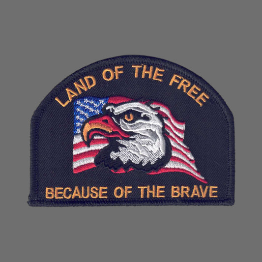 LAND OF THE FREE - Because of the Brave Patch - 6891