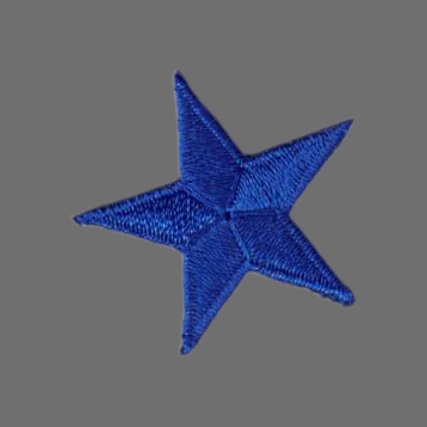 Blue Embroidered Star Patch 1.25 Inch - 7401-11