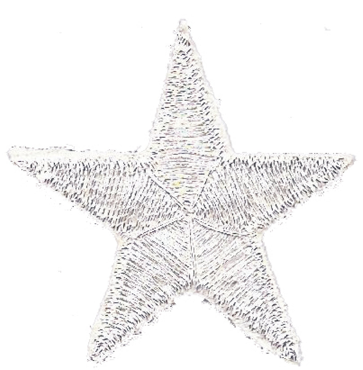 Silver Embroidered Star Patch 1.25" Iron - 7401-58M