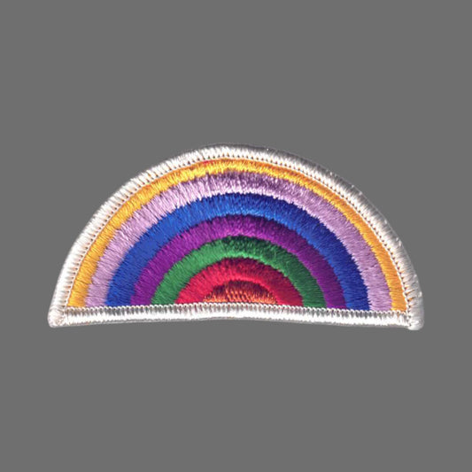 Rainbow Patch White Border - 8206