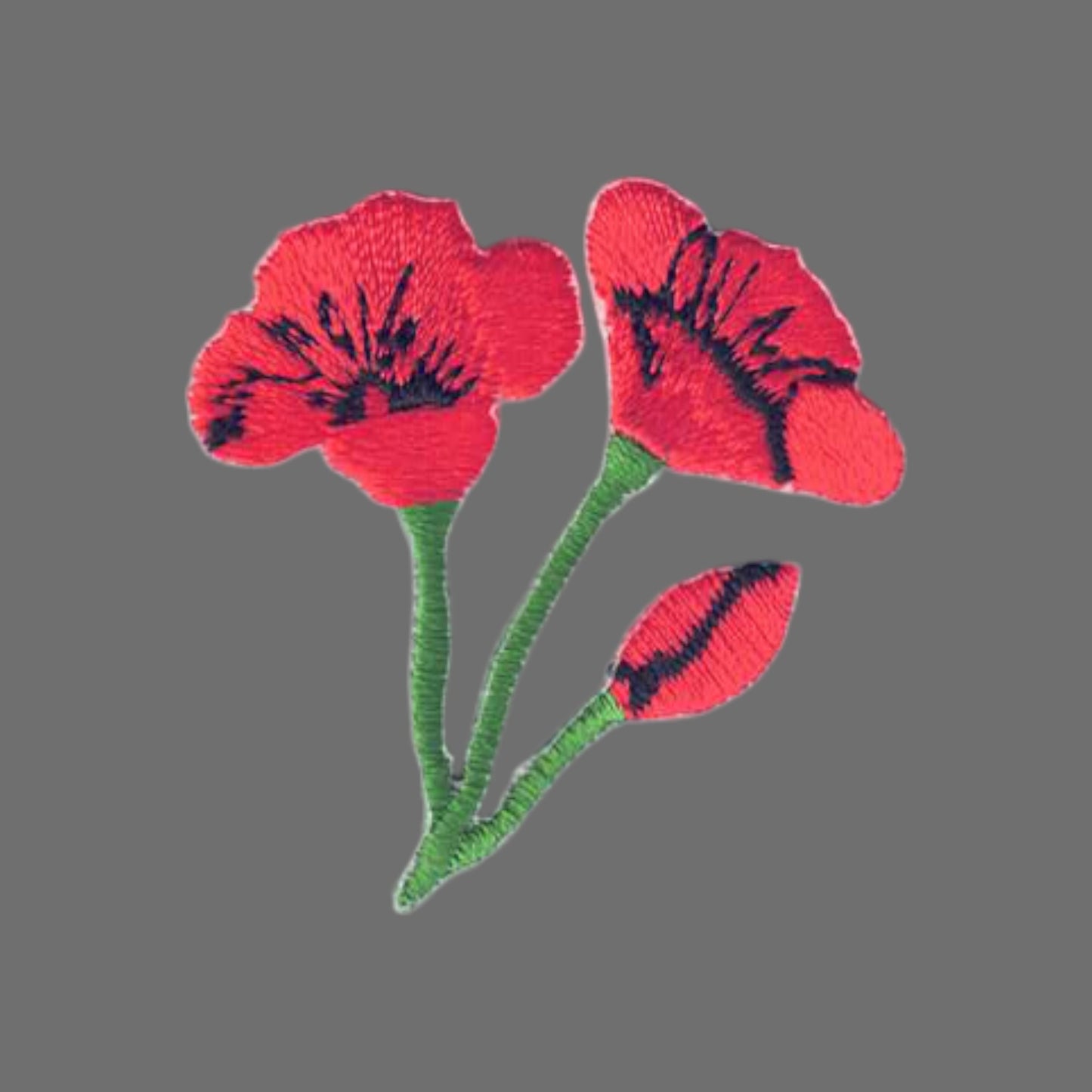 Poppies Cutout Patch 1.75 Inch - 8334