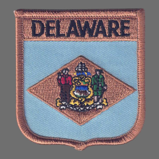 DELAWARE Med Flag Shield Patch - 1355