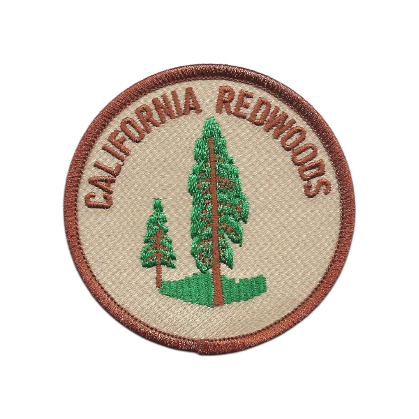 CALIFORNIA REDWOODS souvenir embroidered patch - CA-08-17/2.5