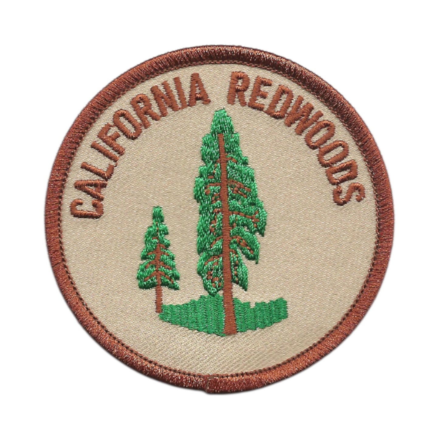 CALIFORNIA REDWOODS souvenir embroidered patch - CA-08-17/2.5