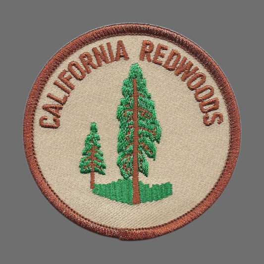 CALIFORNIA REDWOODS souvenir embroidered patch - CA-08-17/2.5