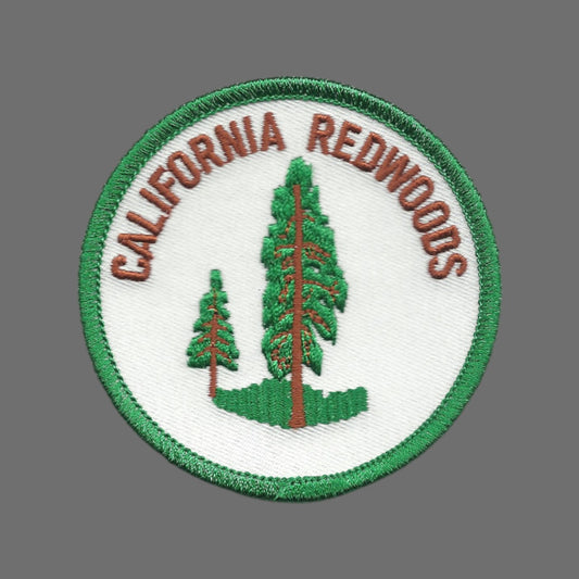 CALIFORNIA REDWOODS souvenir embroidered patch - CA-08-50/2.5