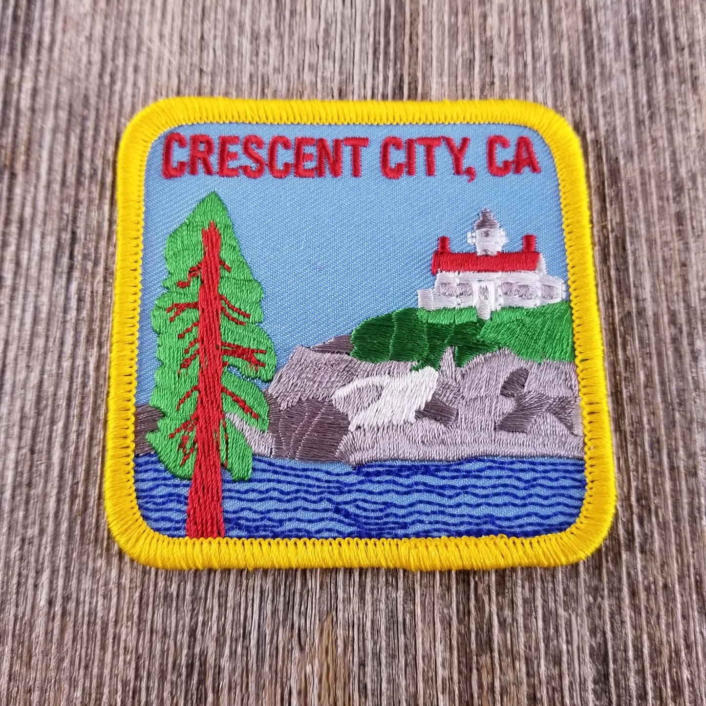 CRESCENT CITY, CA Souvenir Embroidered Iron On Patch 3 Inch- 4813