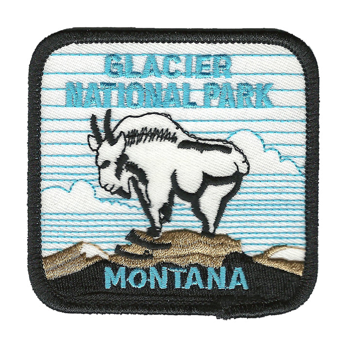 GLACIER NATIONAL PARK MONTANA souvenir embroidered patch - 2348