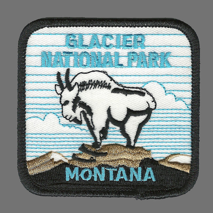 GLACIER NATIONAL PARK MONTANA souvenir embroidered patch - 2348