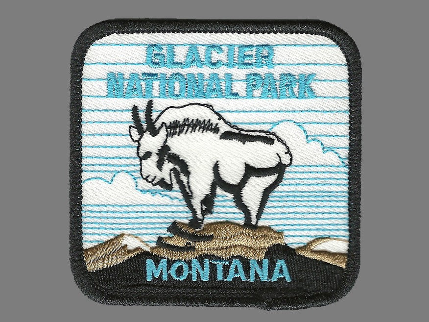 GLACIER NATIONAL PARK MONTANA souvenir embroidered patch - 2348