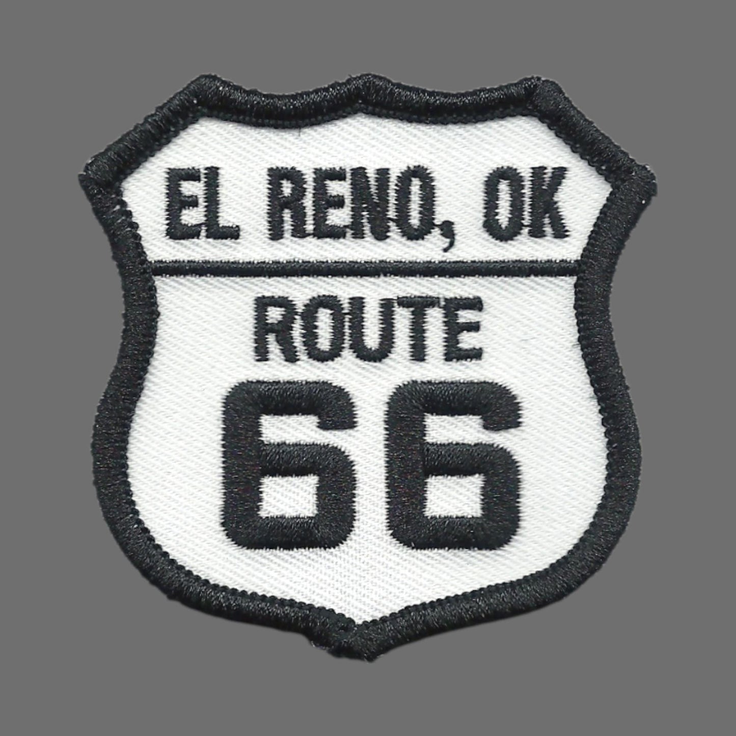 El Reno, OK US 66 Route 66 Oklahoma Souvenir Embroidered Iron On Patch - 10617