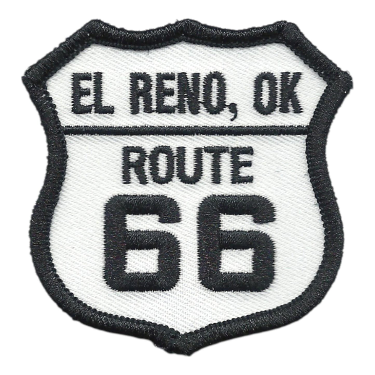 El Reno, OK US 66 Route 66 Oklahoma Souvenir Embroidered Iron On Patch - 10617