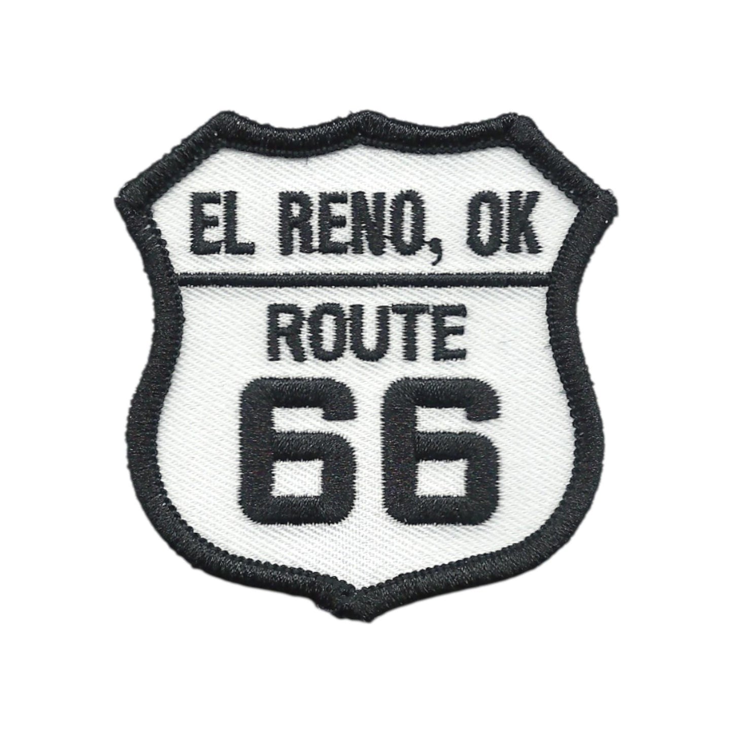 El Reno, OK US 66 Route 66 Oklahoma Souvenir Embroidered Iron On Patch - 10617