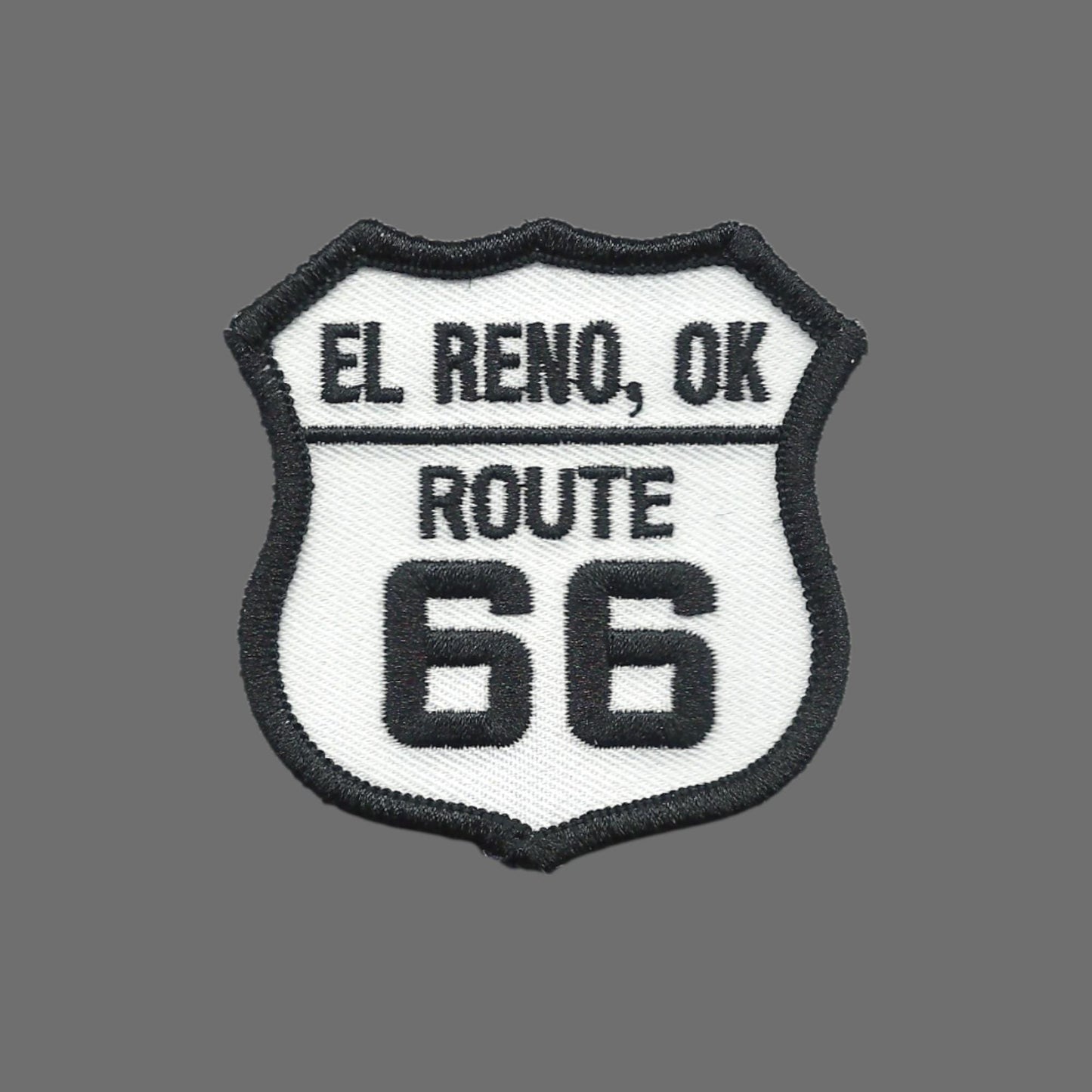 El Reno, OK US 66 Route 66 Oklahoma Souvenir Embroidered Iron On Patch - 10617