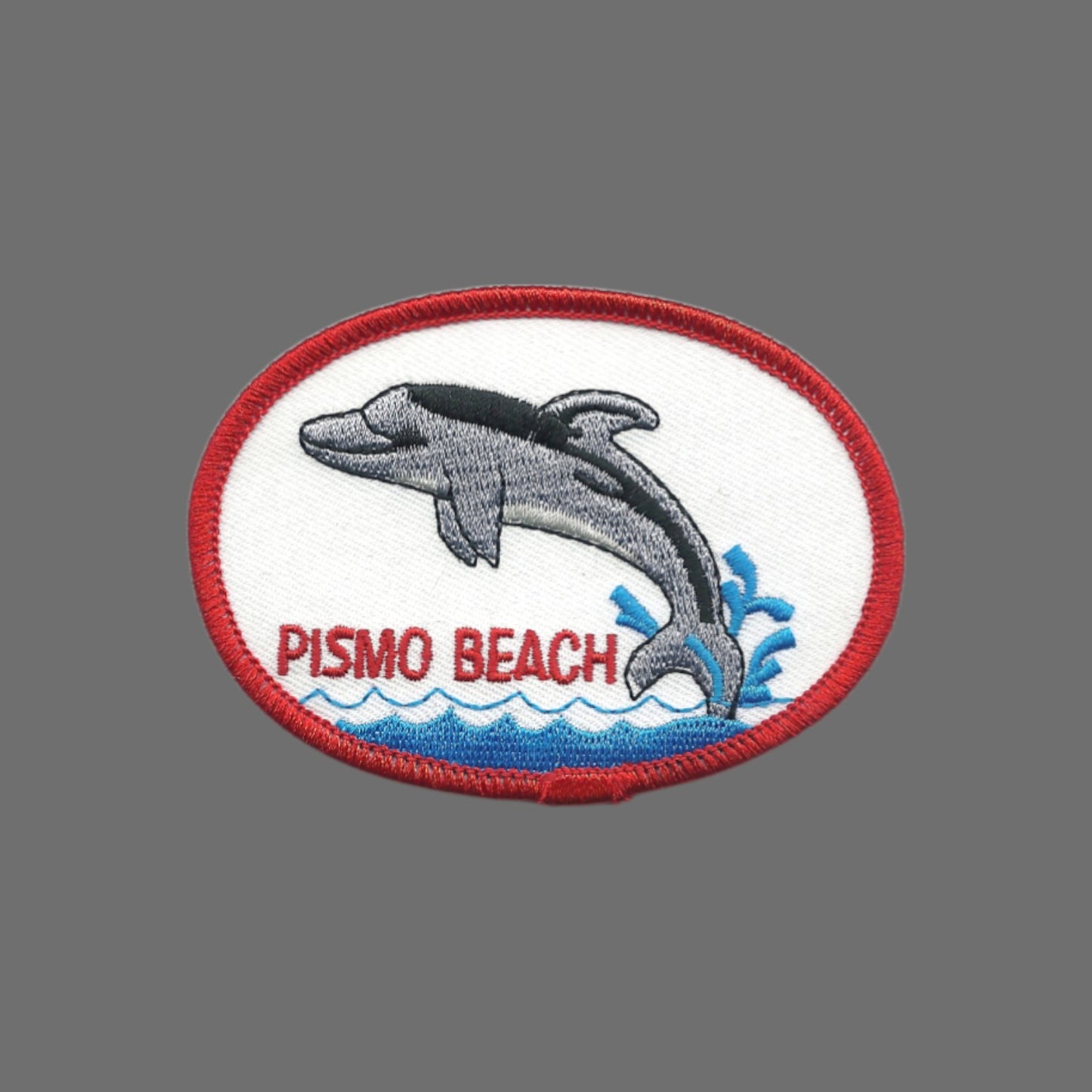 PISMO BEACH Dolphin Souvenir Embroidered Iron On Patch - PISMO BEACH-28